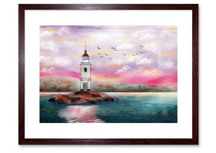 Coastal Lighthouse Framed Print